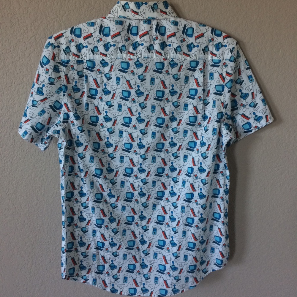 Men’s Original Penguin Slim Fit Gamer motif shirt - Picture 5 of 8